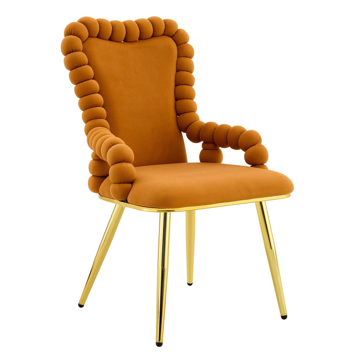 Puffy Bubble Ball Chain Chair With Armrests For Dining Room (Set of 2)