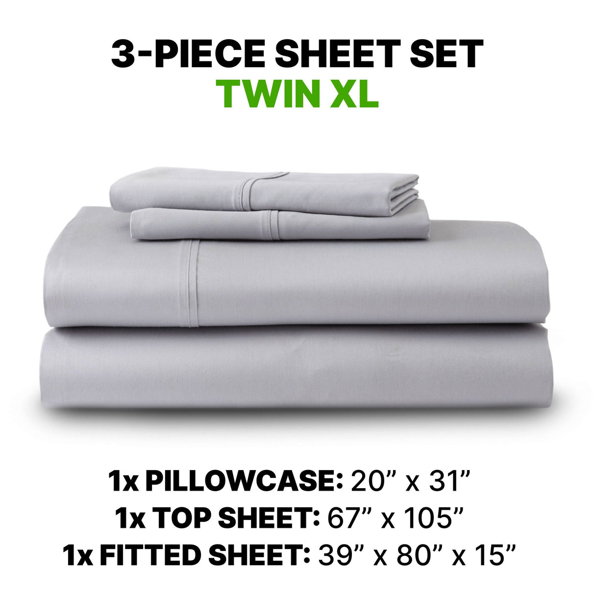 Sheet Set Luxurious Supima Cotton & TENCEL Blend with GhostGrip Bands