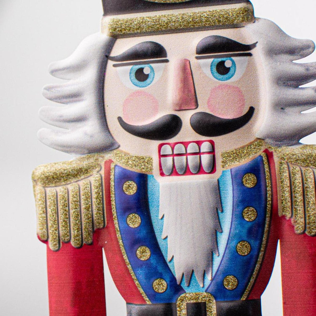12" Metal Embossed Nutcracker