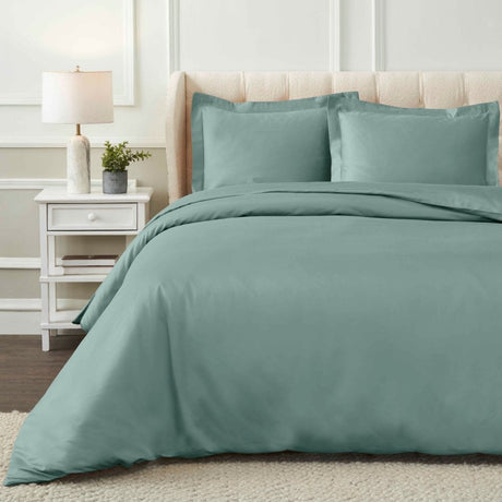 1200 Thread Count Egyptian Cotton Solid Duvet Cover Set - Egyptian Cotton Duvet Cover Set by Superior