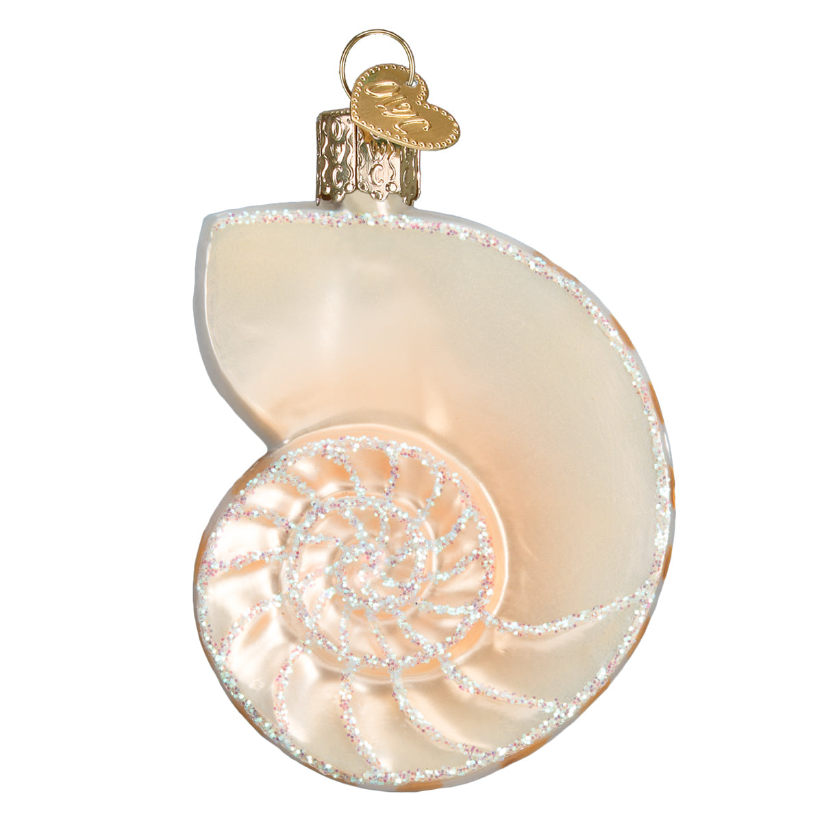 Nautilus Shell Ornament 3.25 x 3 x 3.25