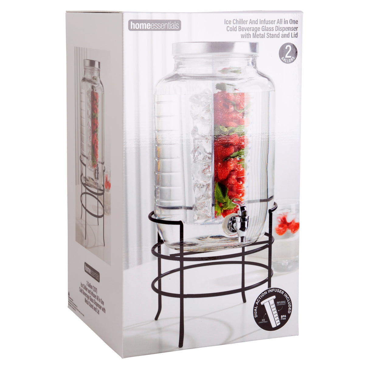Infusion-Beverage-Dispenser-With-Built-In-Ice-Core-Bar-&-Beverage-Accessories