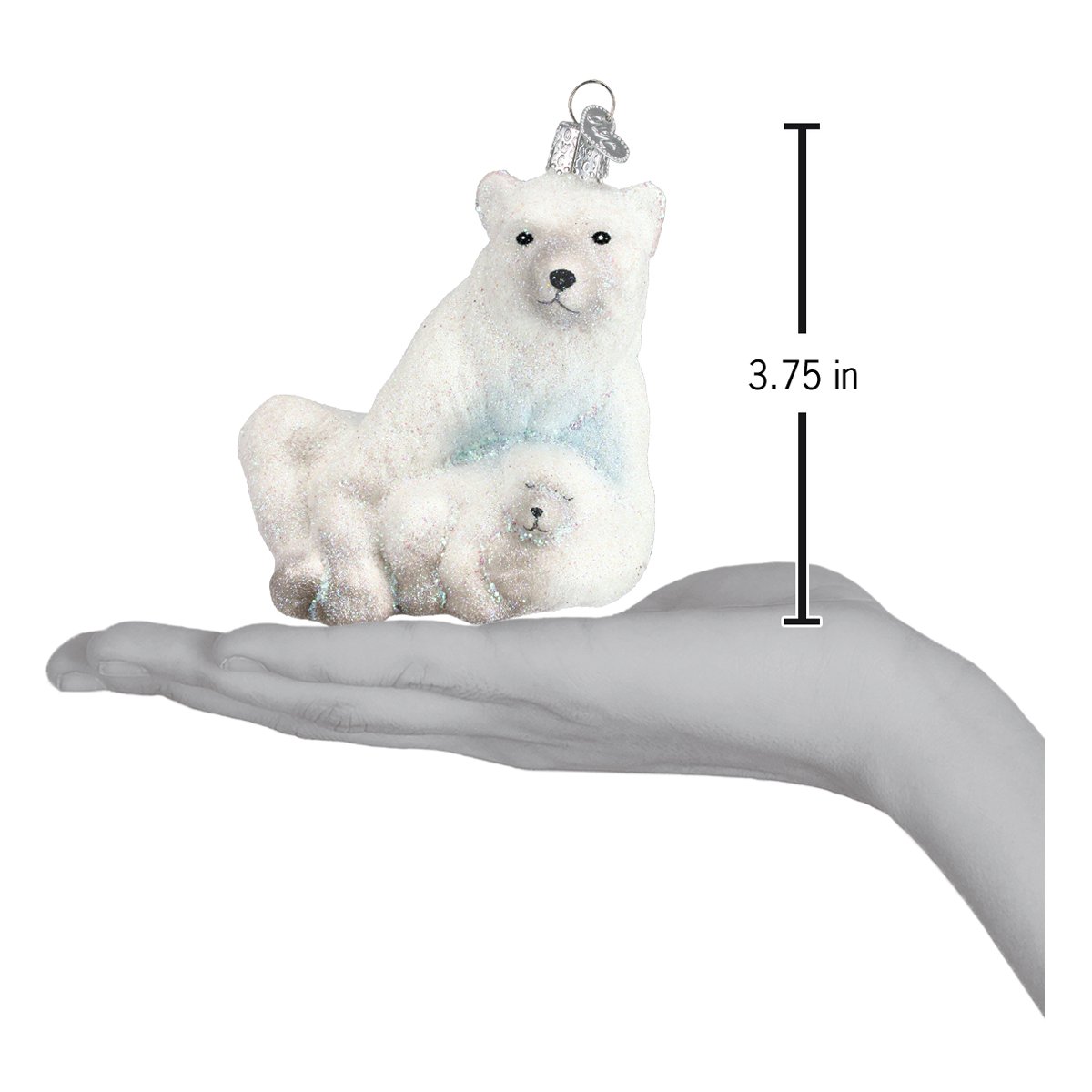Polar Bear With Cub Figurine