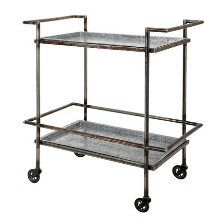 30.7x17.1x34.6'-Percy-Galvanized-Metal-Bar-Cart-in-Gray-&-Black-Bar-Carts