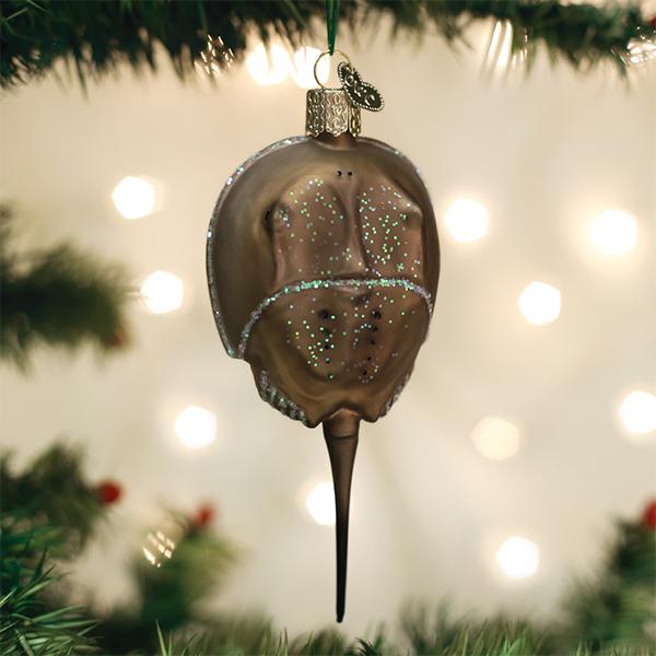 Horseshoe Crab Ornament 1x2x4.75 Inch