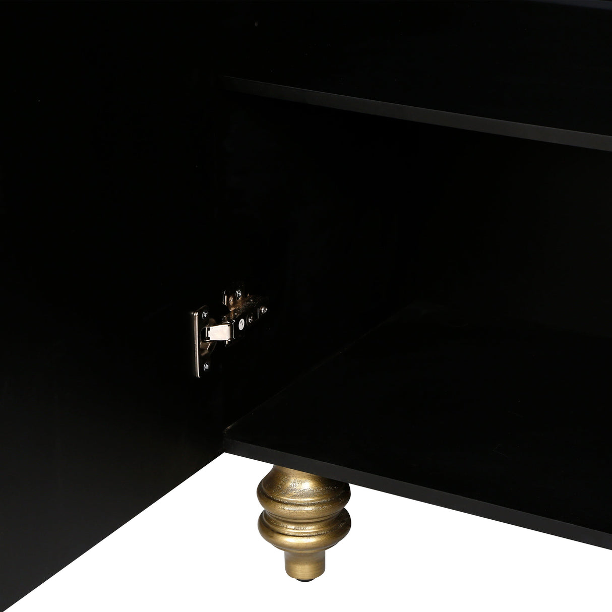 Modern Fluted Sideboard Buffet with Storage