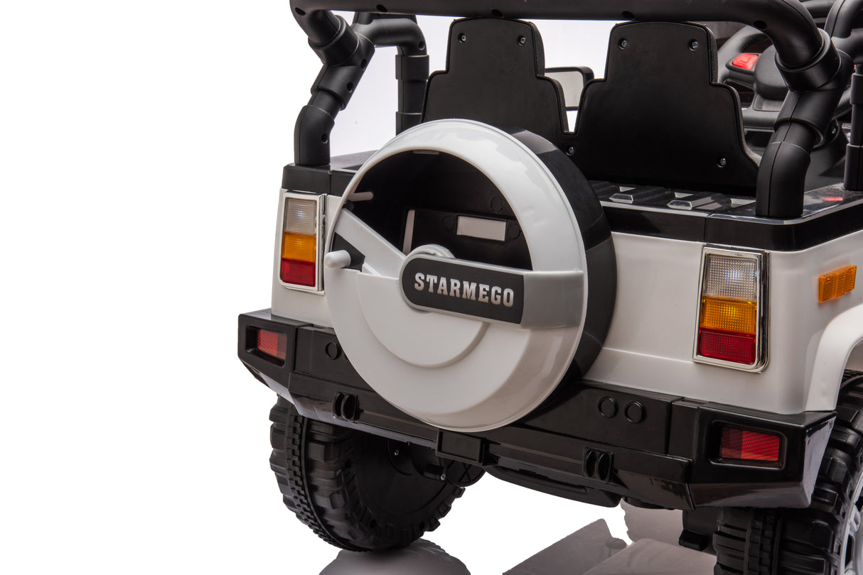 Electric Ride-On Car for Kids with Leather Seat and Four-Wheel Drive