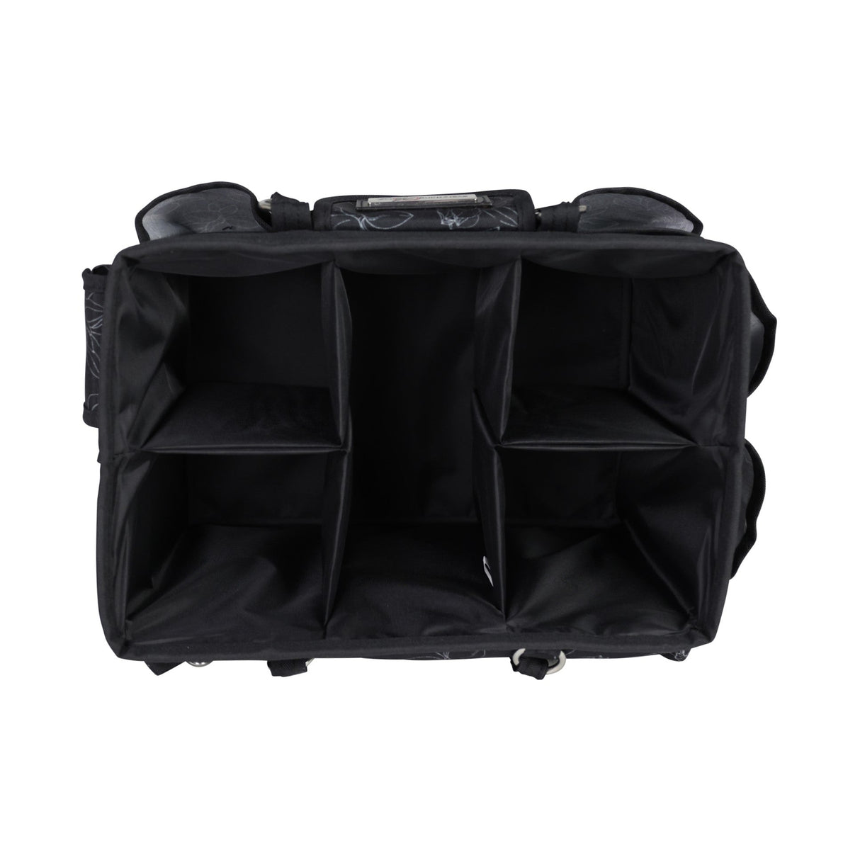 Deluxe Store & Tote Craft Organizer, Black & White Floral