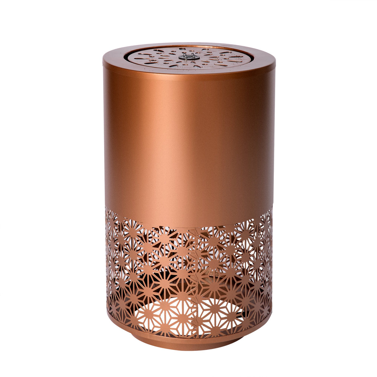 20.87"H Brown Metal Cutout Fountain with LED Lights