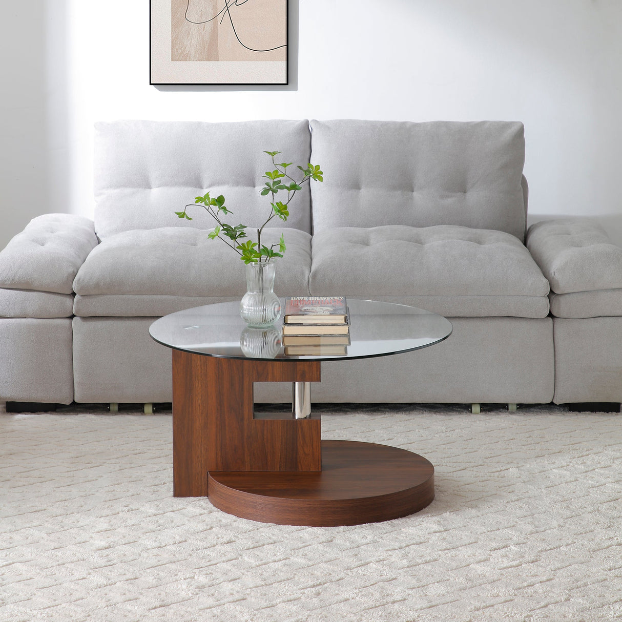 Modern and Practical Double-Layer Round Table
