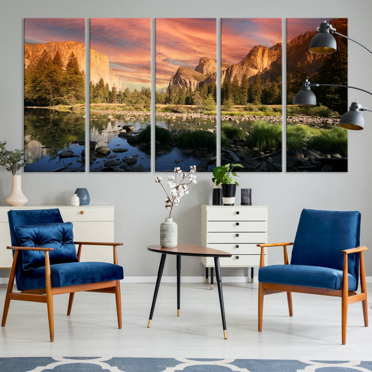 Yosemite Valley Wall Art Canvas Print – El Capitan Sunset