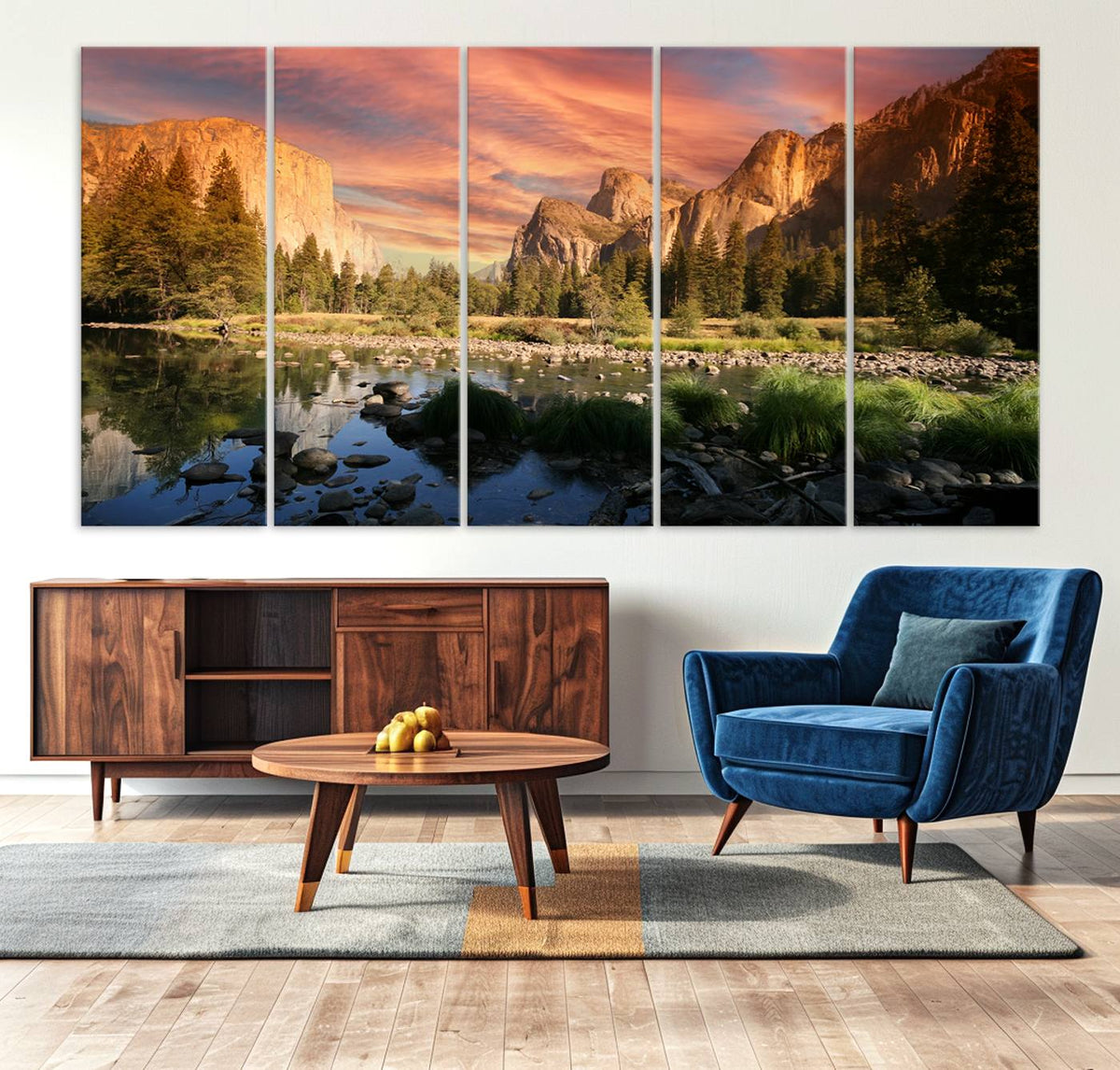 Yosemite Valley Wall Art Canvas Print – El Capitan Sunset