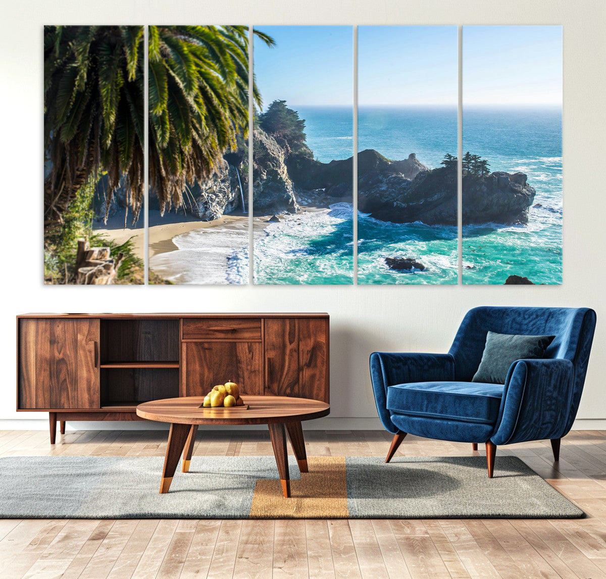 Big Sur Wall Art Canvas Print – Framed California Coastline