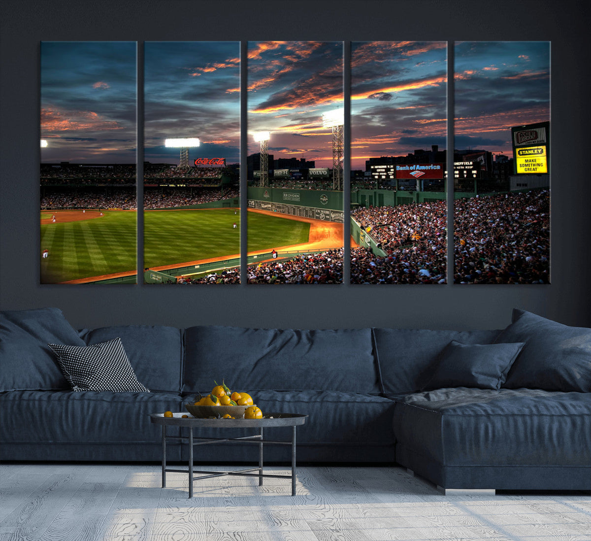 Fenway Park Wall Art Canvas Print | Large Baseball Stadium