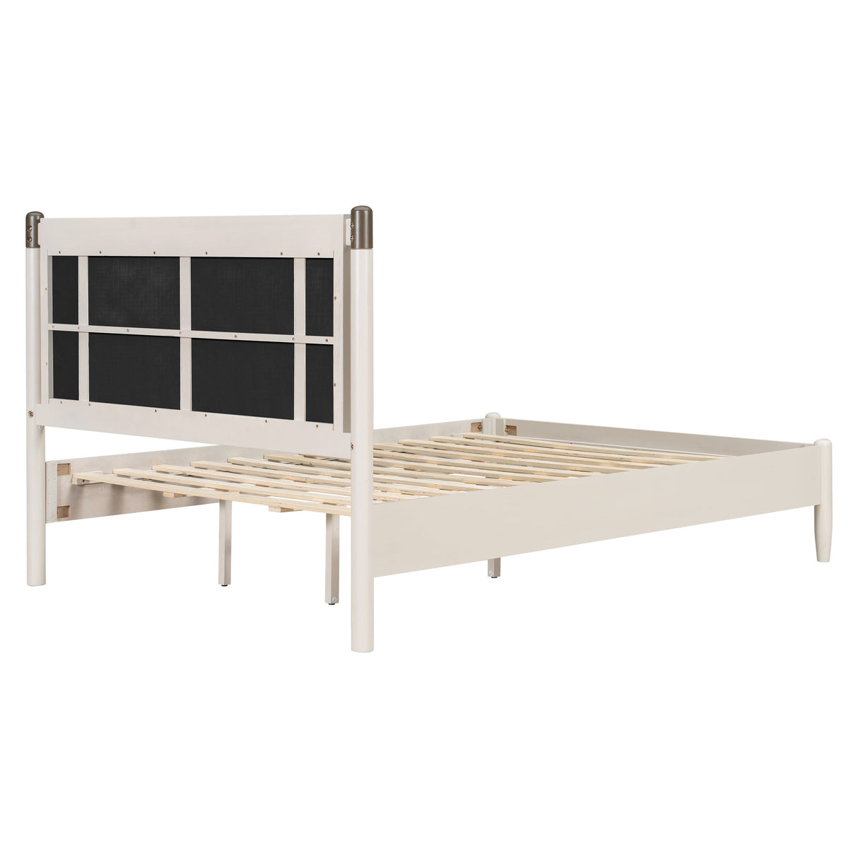 Solid Wood Queen Bed - Heavy Duty Support