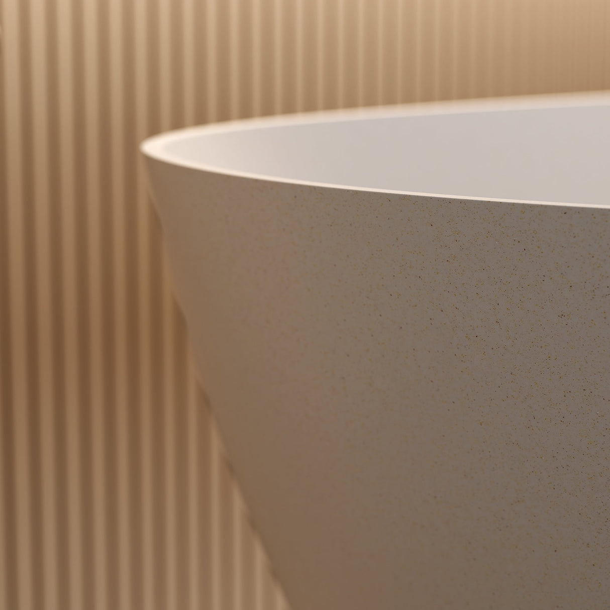 69'' Freestanding Bathtub Resin Stone Soaking Bathtub