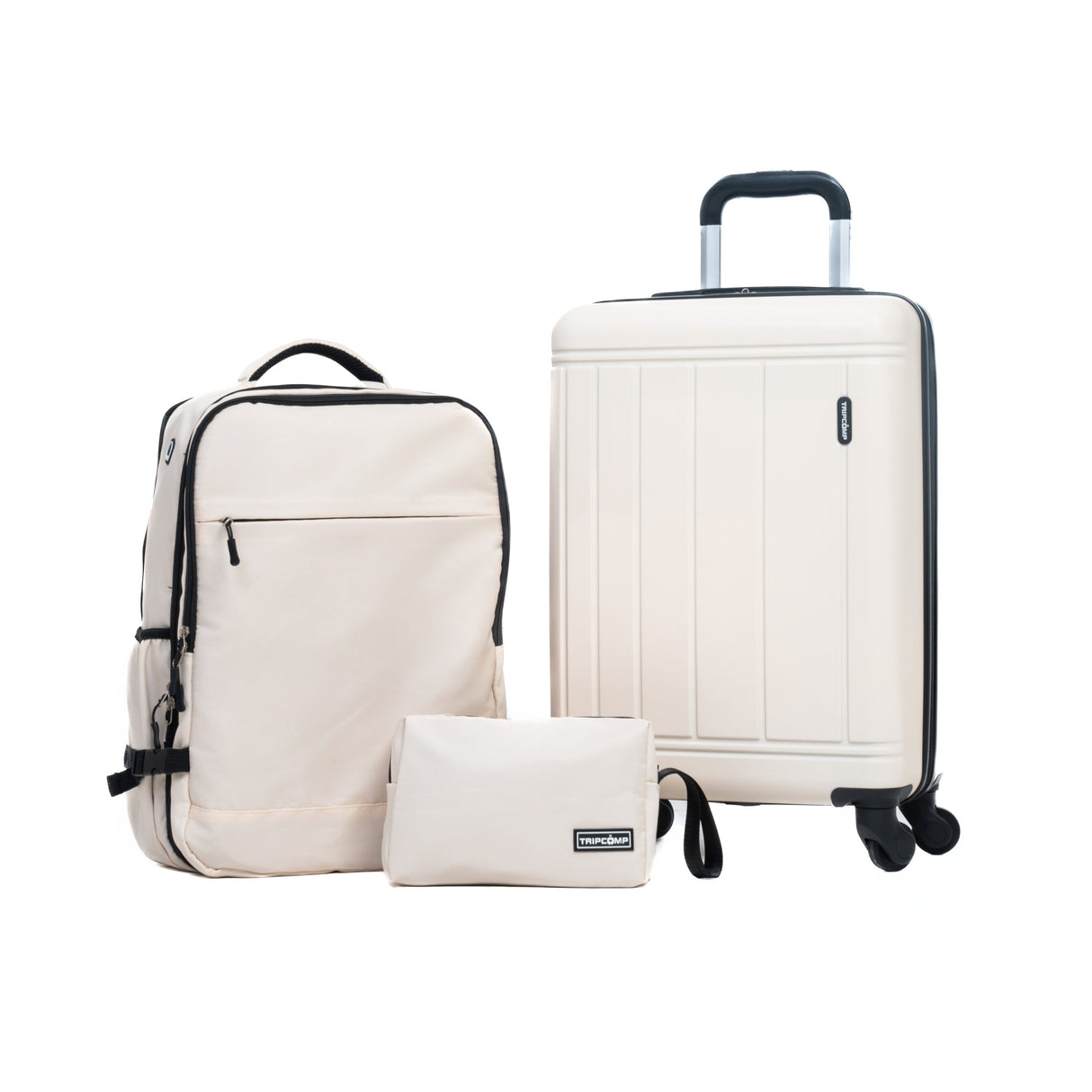 9-Piece White Luggage Set by GigaTech