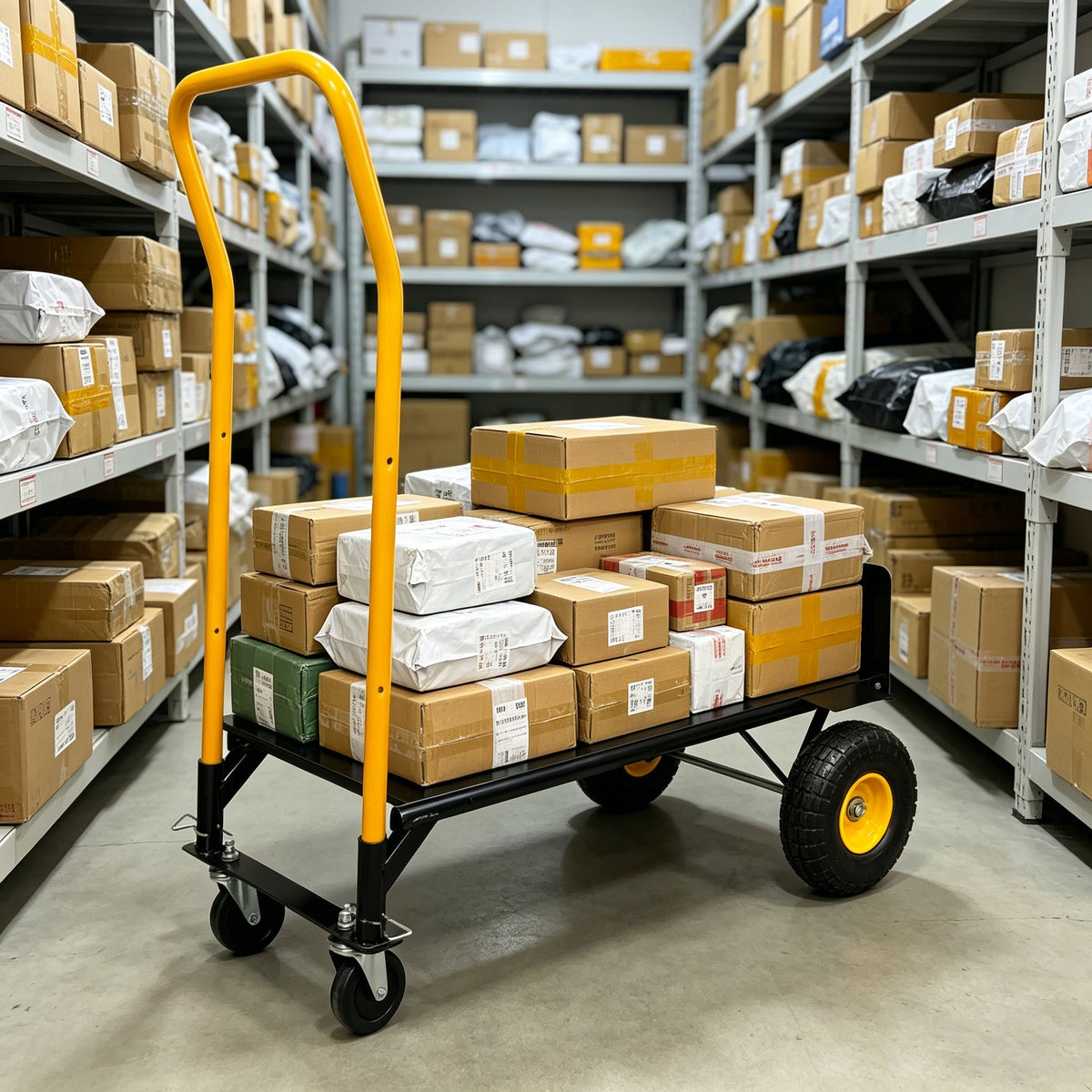 HT1006BK-YL Hand Truck Dual Purpose Cart