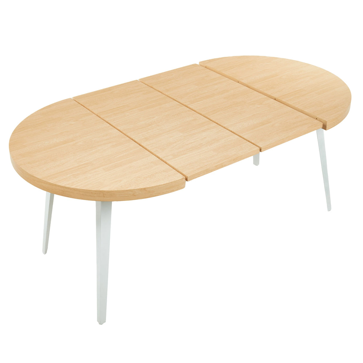 Extendable Dining Table with Metal Legs
