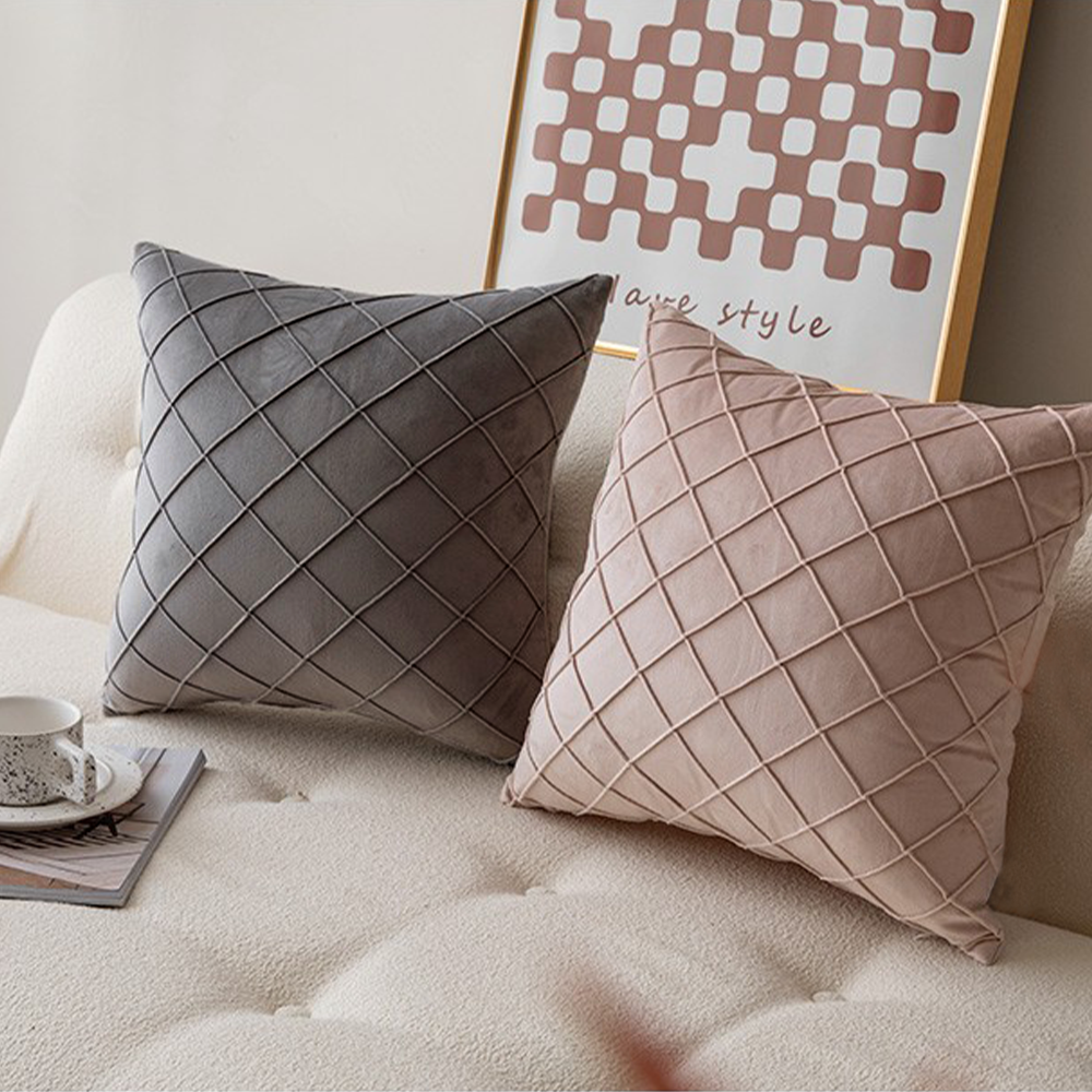 Diamond Cushion Throw Pillow covers 18x18 , 12x20 and 20x20 inch pack of 2 throw pillow covers