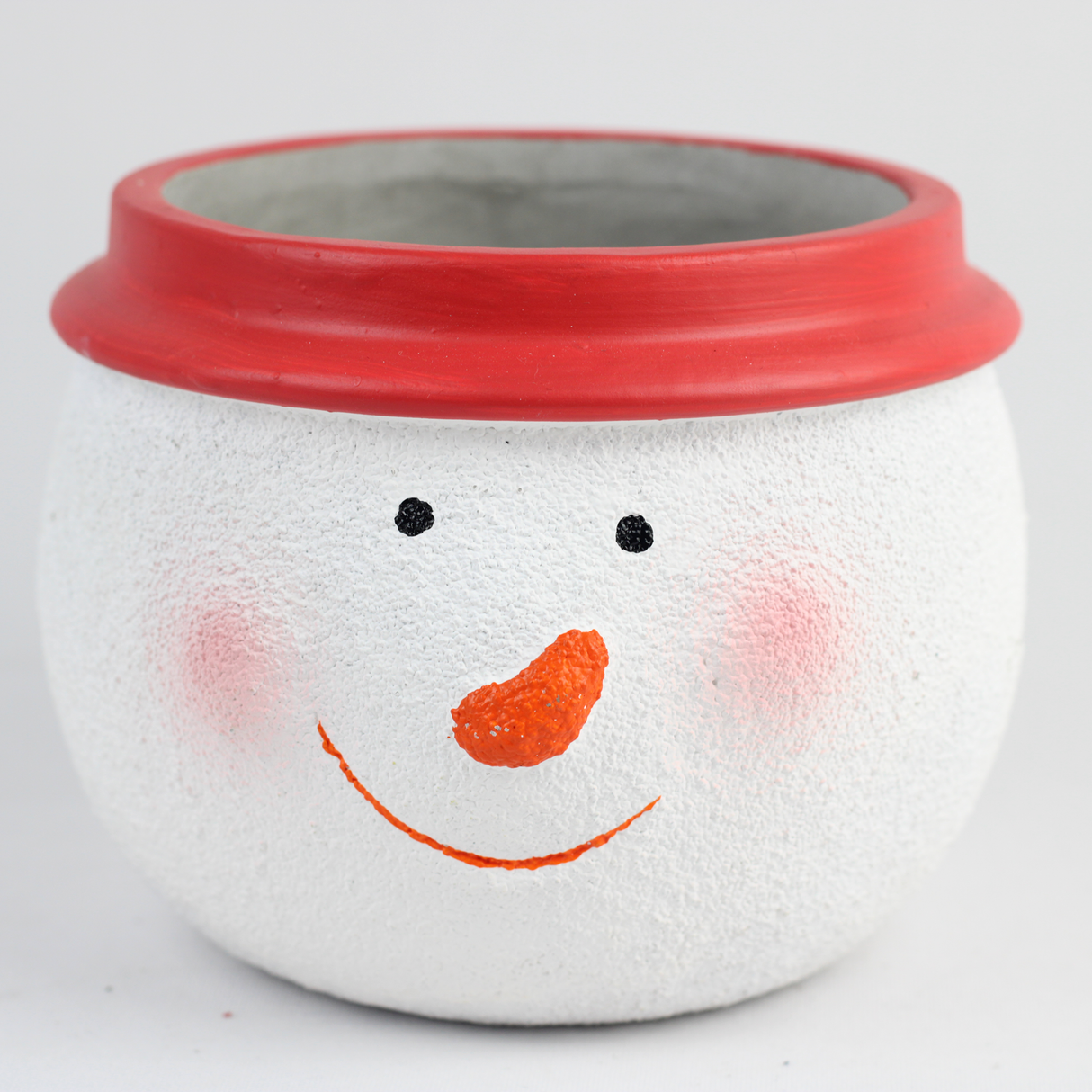 Santa & Snowman Christmas Planters – Festive Cement Holiday Pots