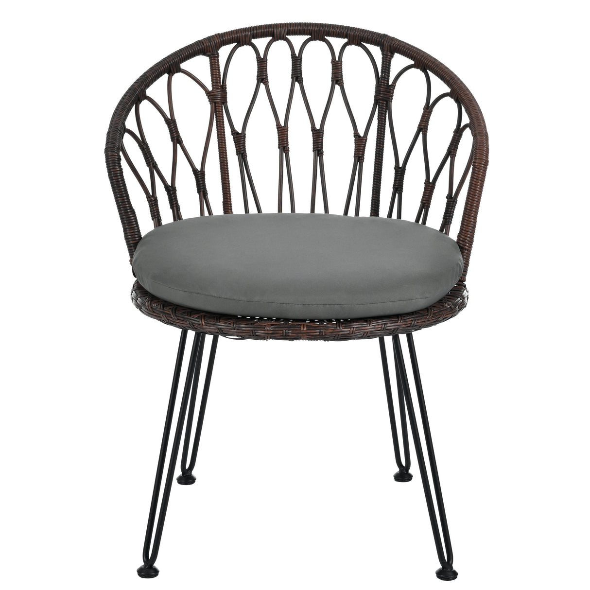 Parisian Lightweight PE Rattan Outdoor Bistro Set