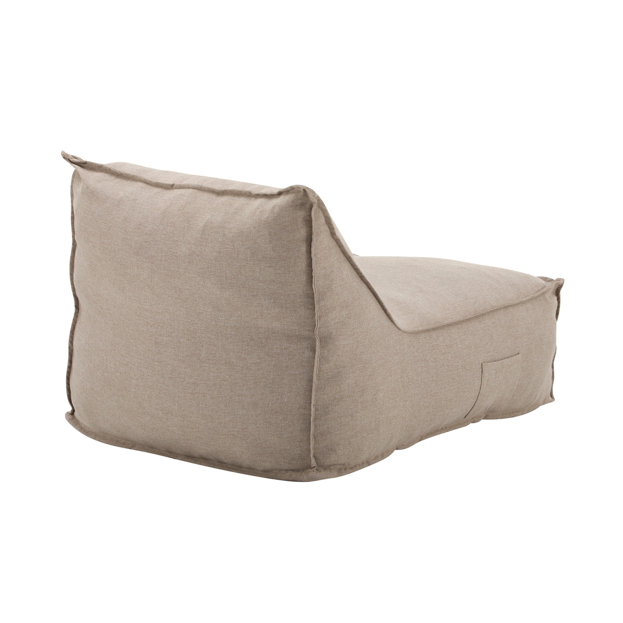 Perry Outdoor Bean Bag Lounge Chair Set of 2 in Beige
