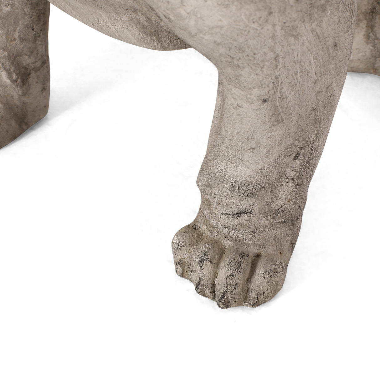 Dog Garden Sculpture, Outdoor French Bulldog Garden Statue, Rustic White