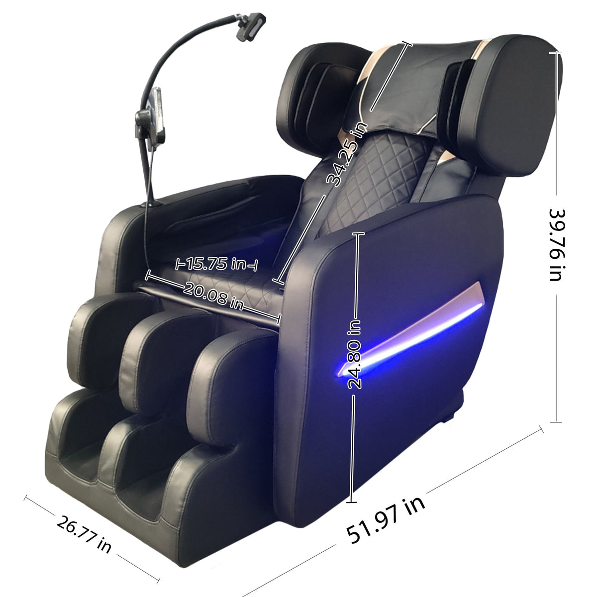Massage Chair Recliner With Zero Gravity And Full Body Air Pressure
