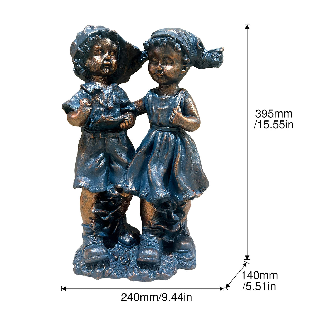 Magnesium Oxide Statues Of A Boy And A Girl