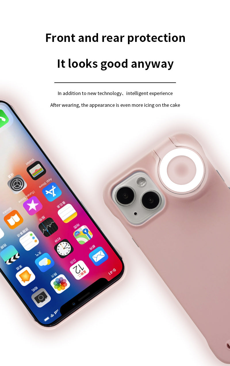 Ring Selfie Flip Light iPhone Case - 3 Colors
