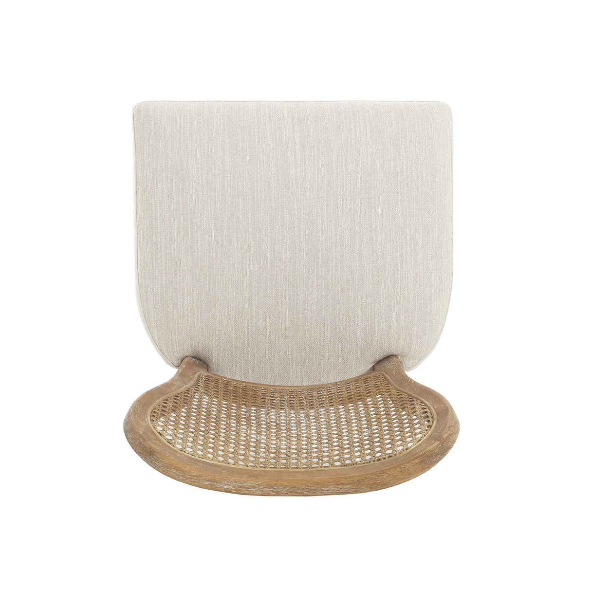 Cane-Back Upholstered Bar Stools Set of 2