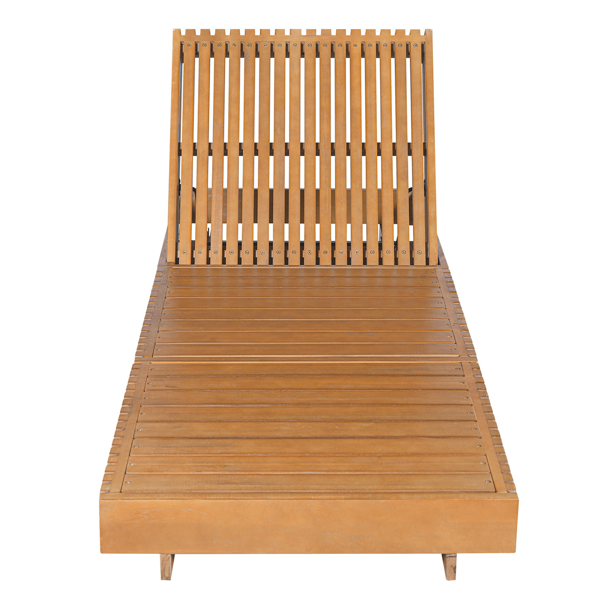 Lounge Chaise Set, Acacia Solid Wood with Lounge Cushion