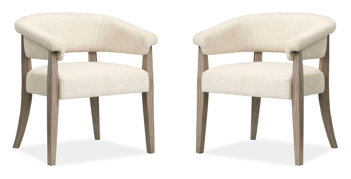 Braelyn - Upholstered Host Chair (Set of 2) - Dorian Gray