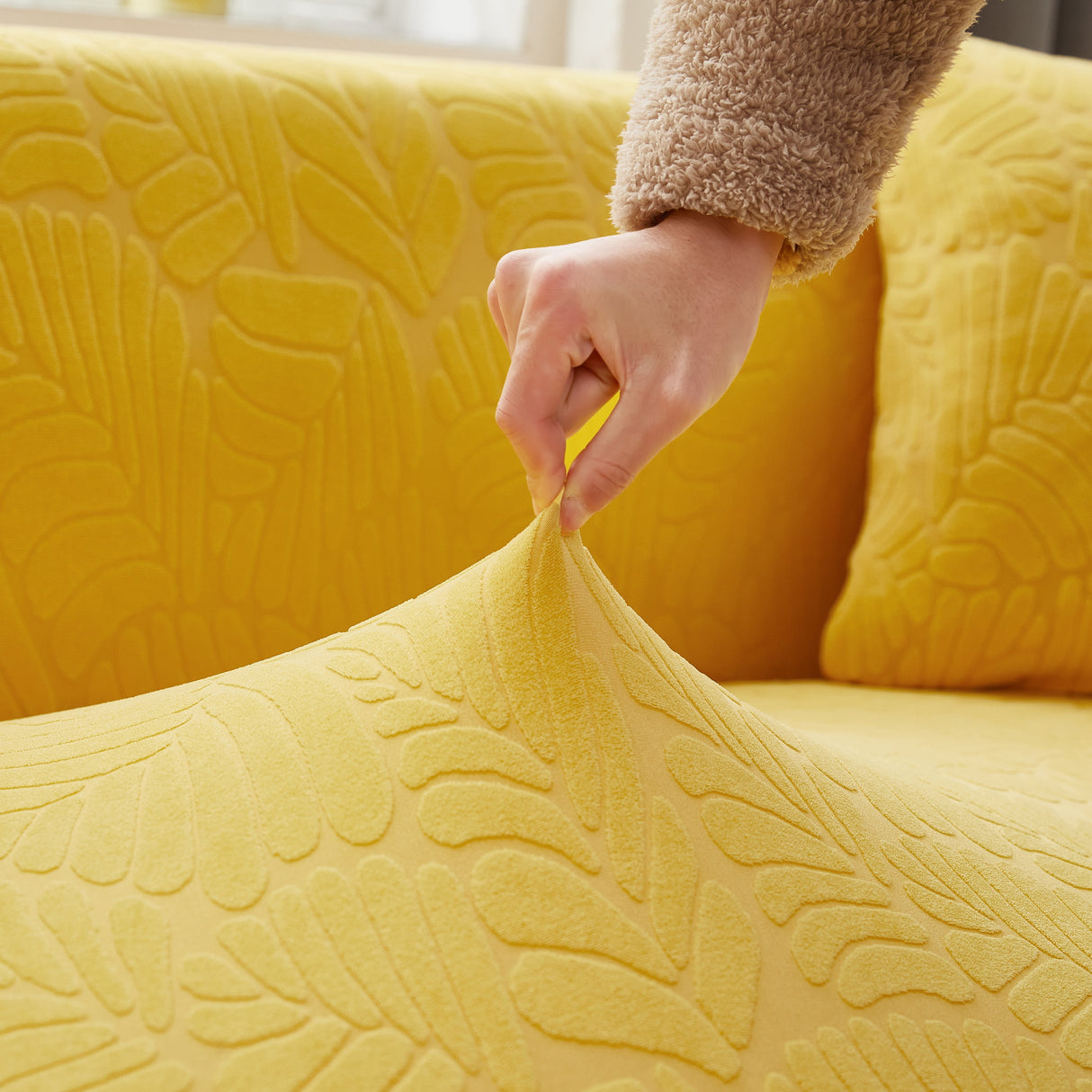 Stretch Couch Covers for 1/2/3/4/5 Seater L Shape Sofa Slipcovers with Elastic Bottom for Kids