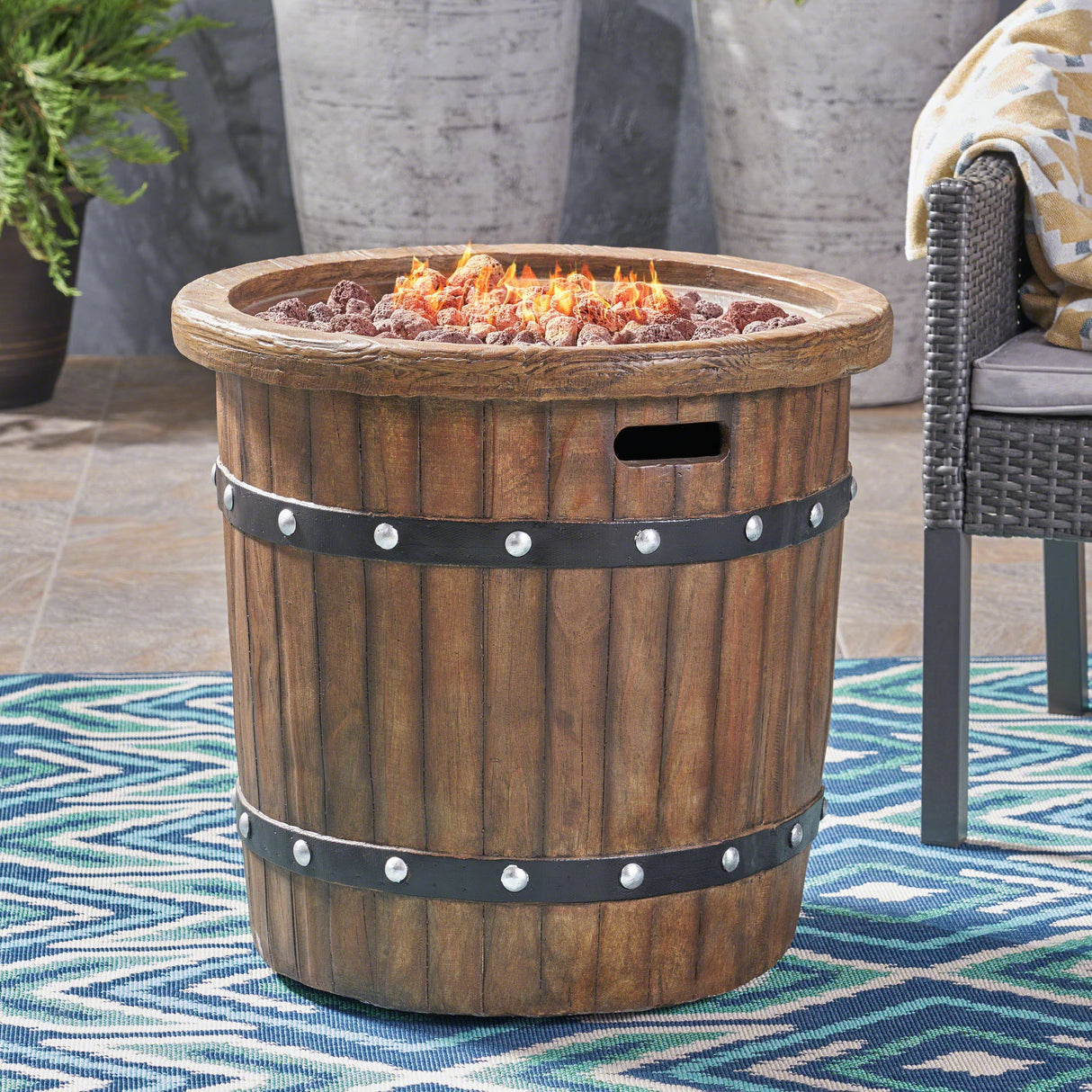 ROUND 25' MGO Fire Pit - 40,000 BTU