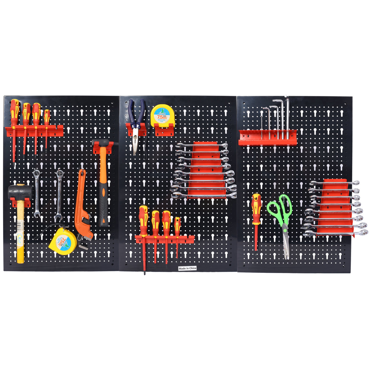 4ft Metal Garage Pegboard Tool Organizer