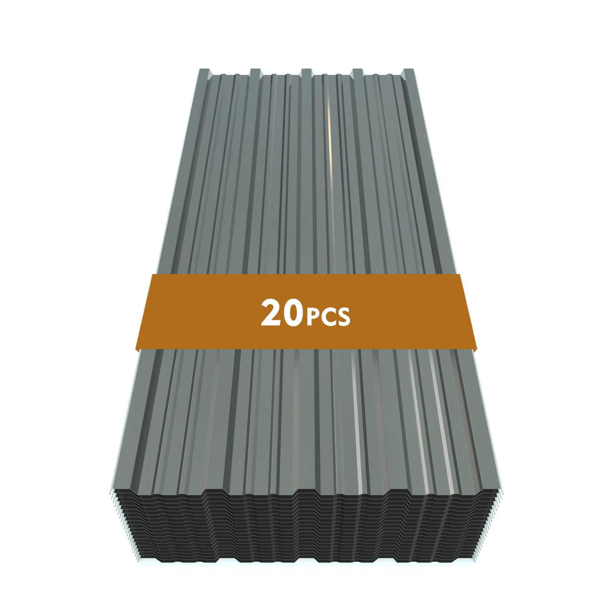 20 Pcs 42.52''X18.9'' Corrugated Metal Roofing Panels