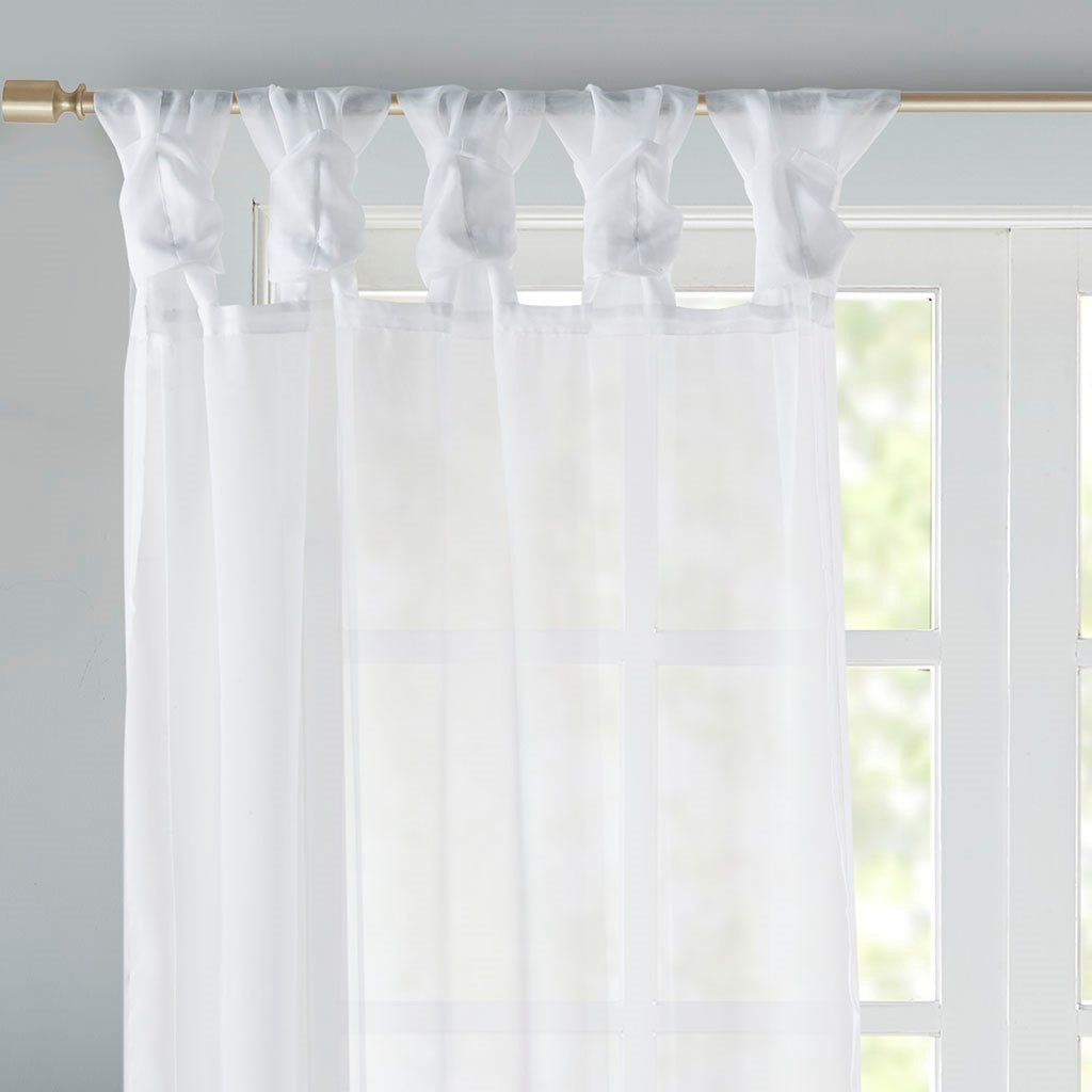 Twist Tab Voile Sheer Window Pair