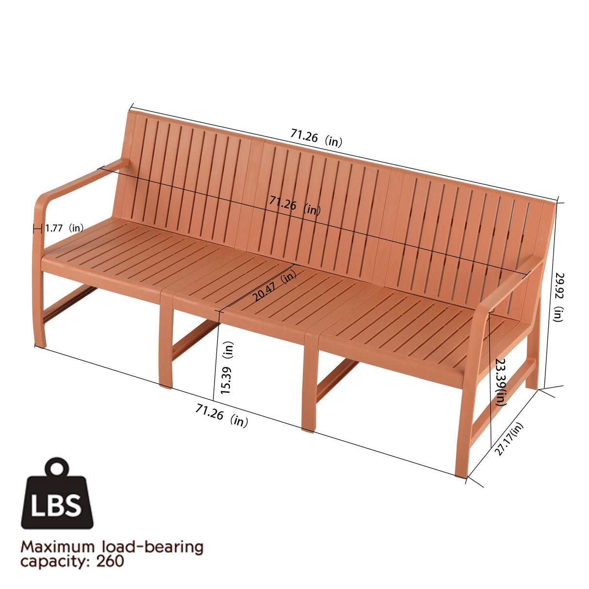 Waterproof Durable 2-Piece Outdoor Furniture Set