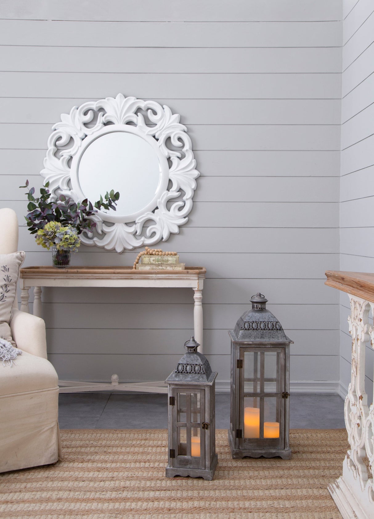 Wooden Candle Lantern Decorative, Hurricane Lantern Holder