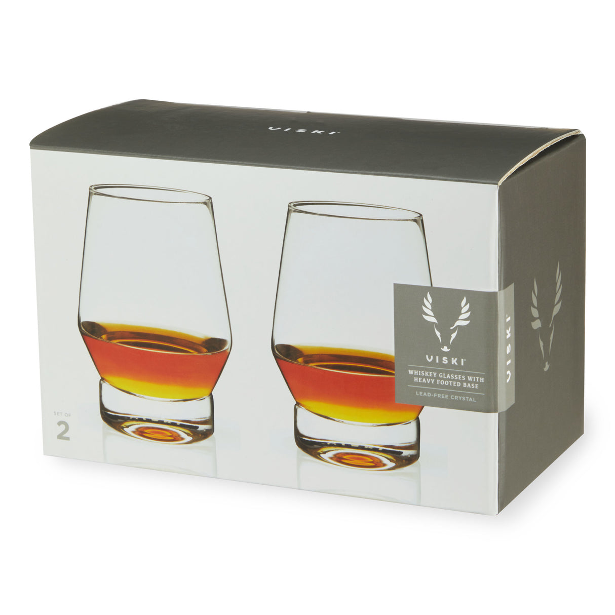 Raye Weighted Crystal Whiskey Glasses Viski®