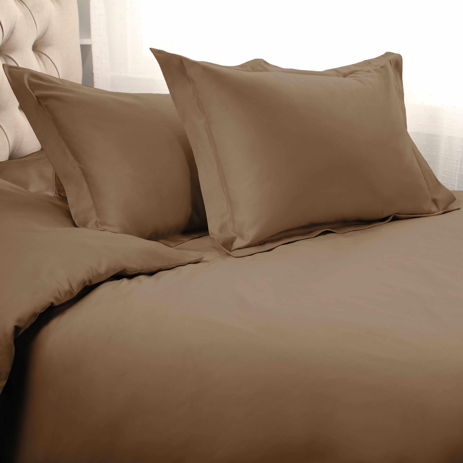1500 Thread Count Egyptian Cotton Solid Duvet Cover Set - Egyptian Cotton Duvet Cover Set by Superior