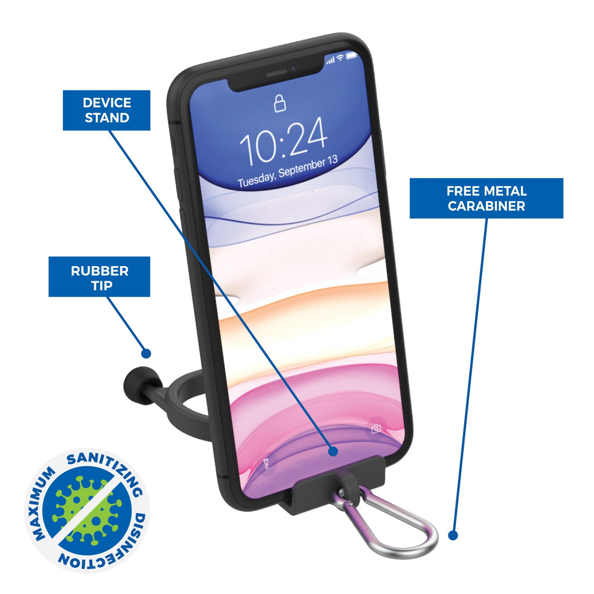 2-Pack Anti-Germ Utility Keychain