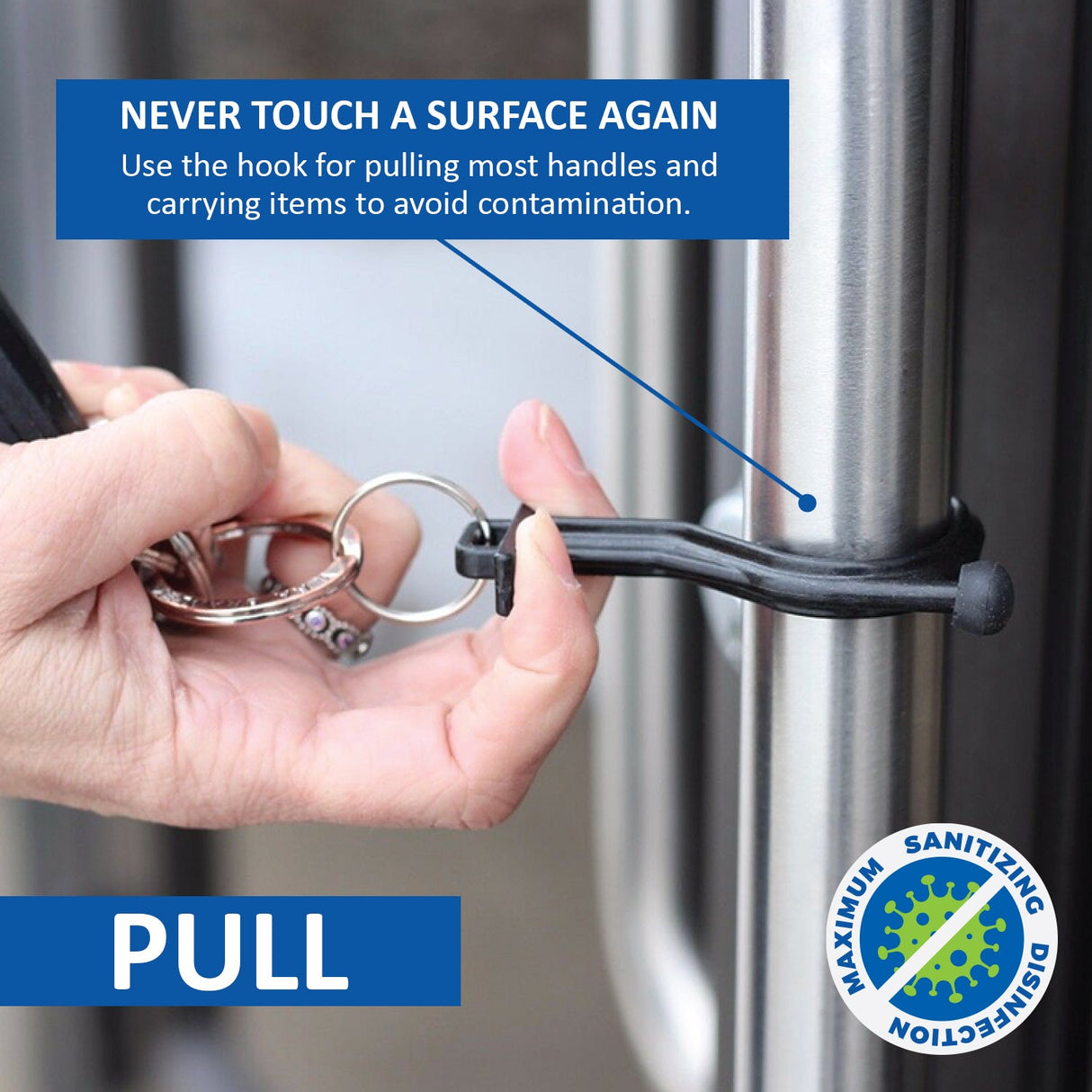 2-Pack Anti-Germ Utility Keychain