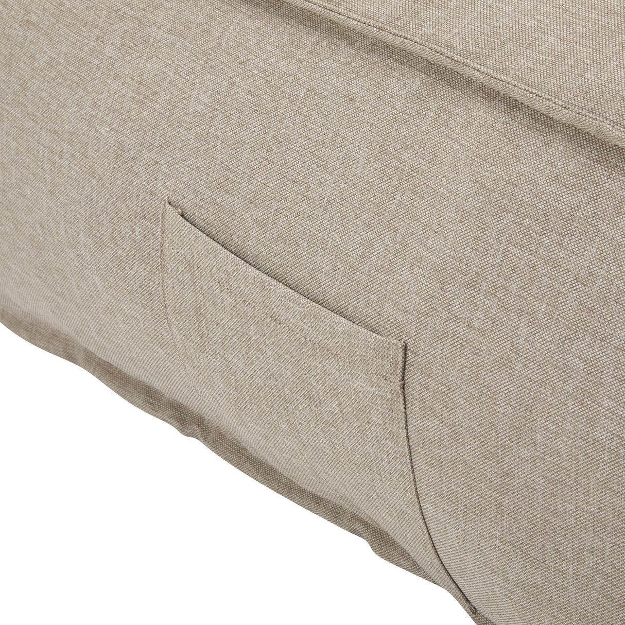 Perry Outdoor Bean Bag Lounge Chair Set of 2 in Beige