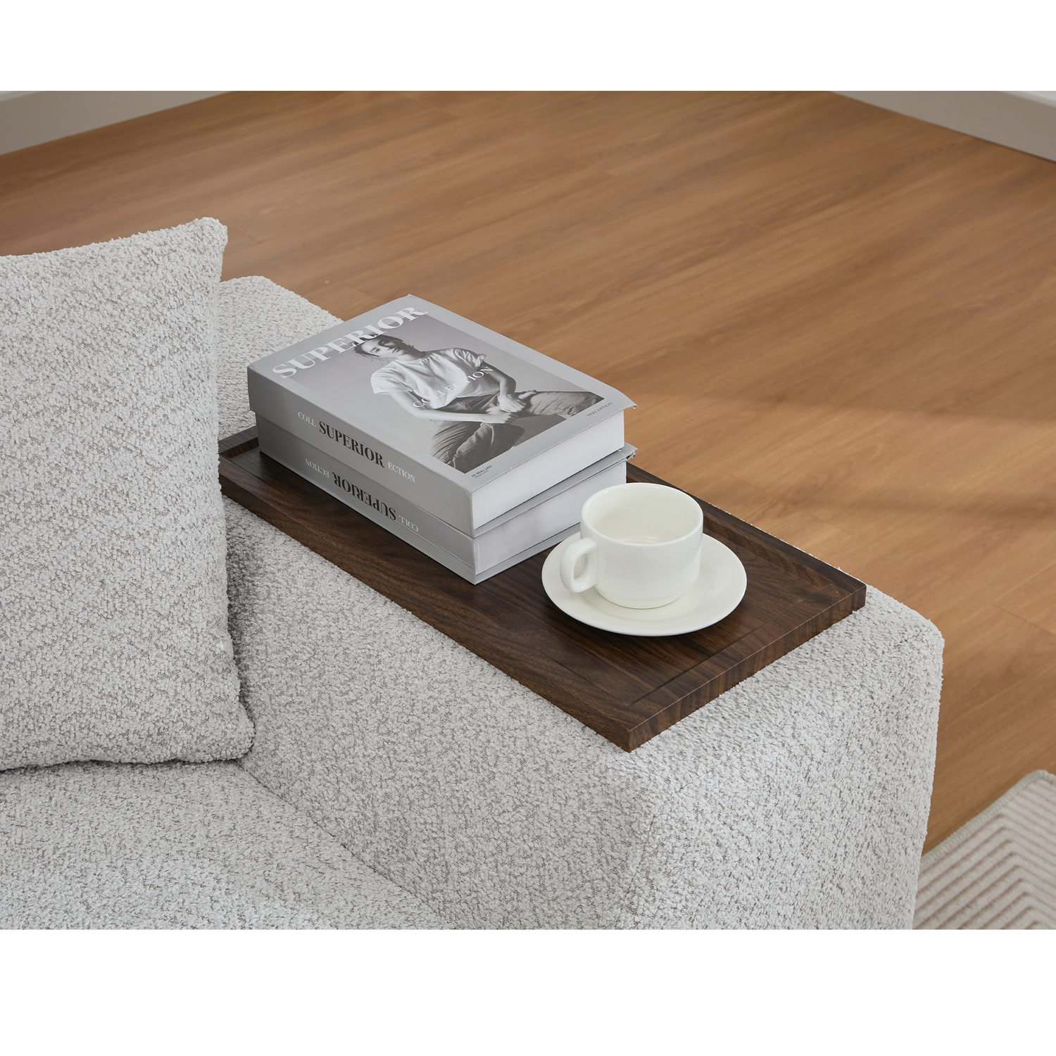 The Sophia Modern Bouclé Two-Piece Sofa Ensemble