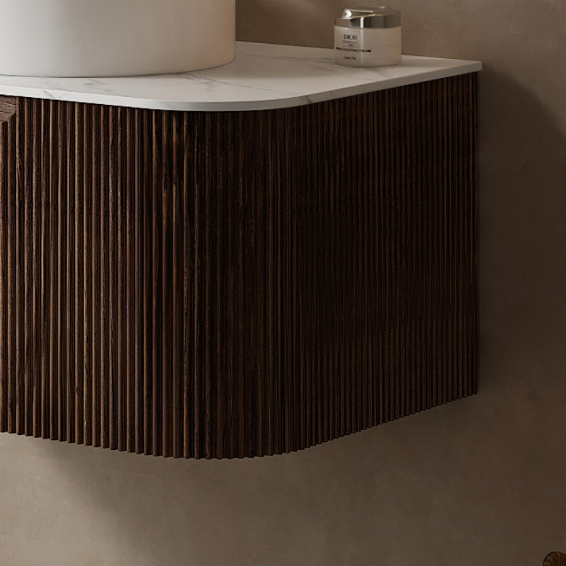 Dina 60'' Wall Mounted Plywood Cabinet with Carrara