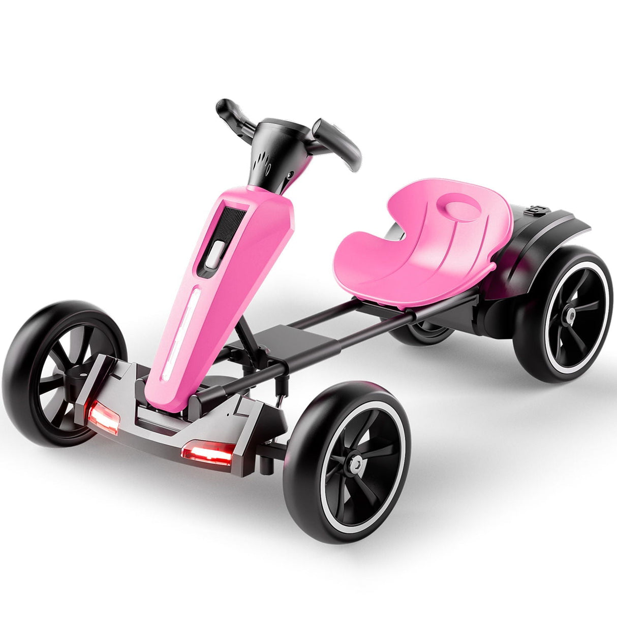 Electric Kids Pedal Go Kart With Adjustable Seat and Foldable Design