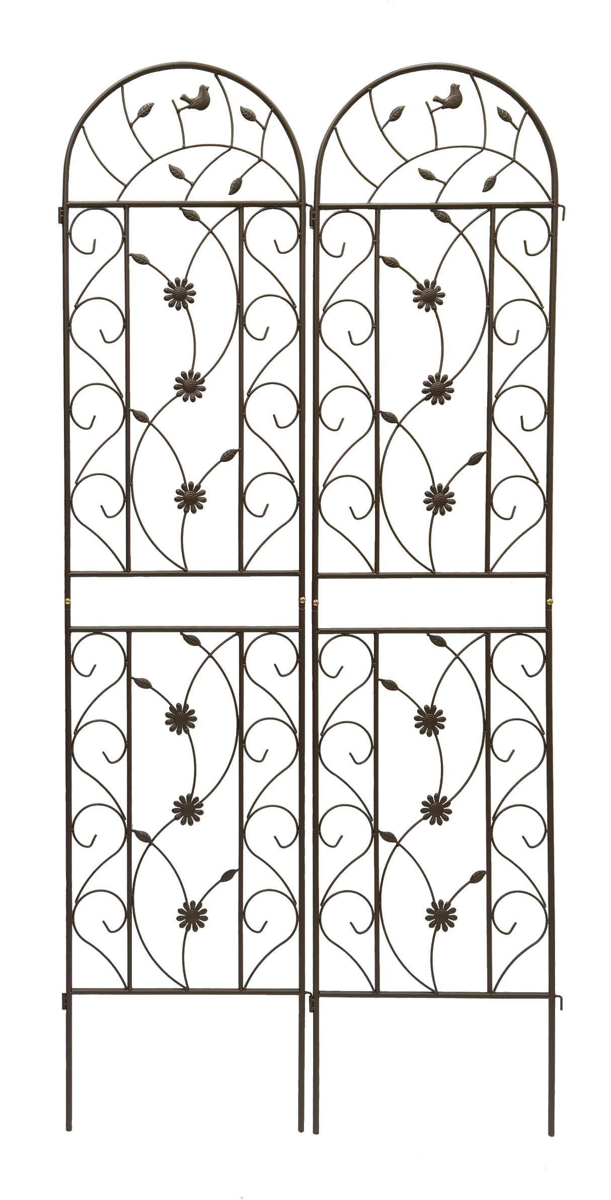 4 Pack Metal Garden Trellis 86.7" x 19.7" Rustproof for Climbing Plants